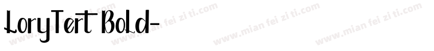 LoryTert Bold字体转换